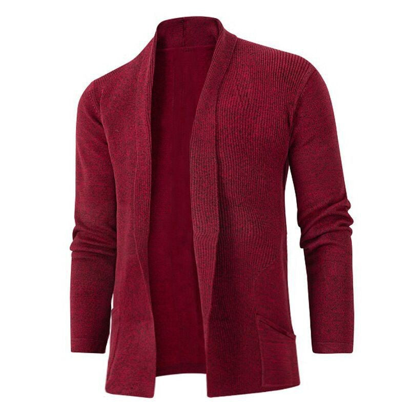 Damen Strickjacke mit modernem Schalkragen und seitlichen Taschen Berg-Feldt