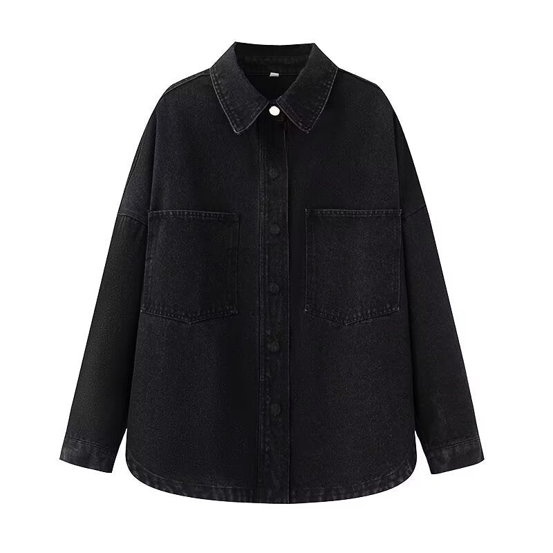 Women's Oversized Denim Utility Jacket by berg-feldt