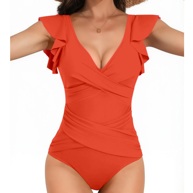 Maillot de bain femme Berg-feldt avec col drapé et froncé