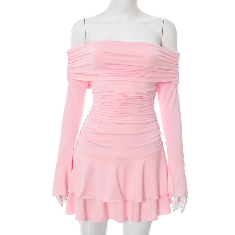 Women's Off-Shoulder Ruffle Mini Dress berg-feldt