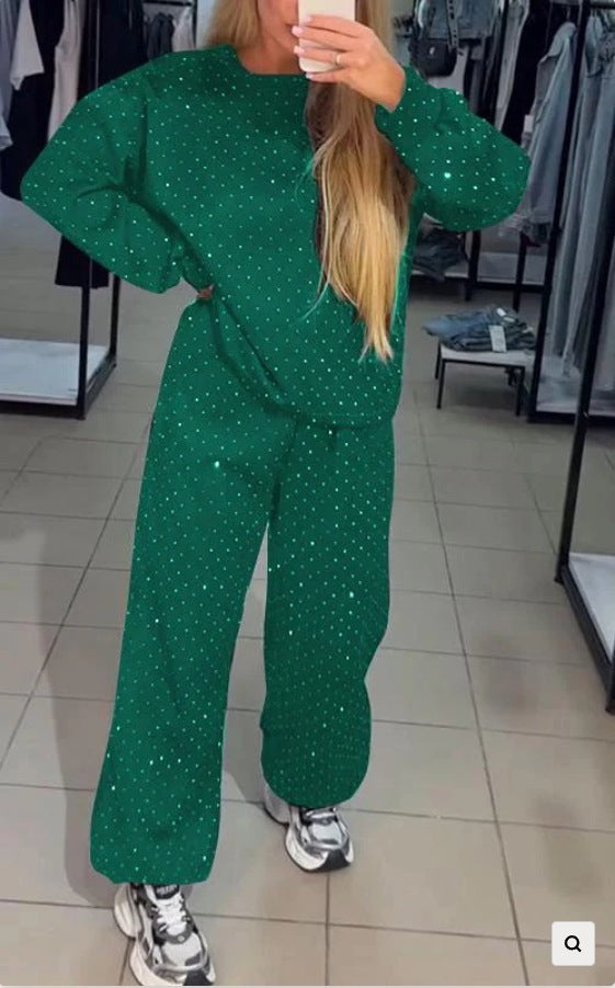 Women's Comfortable Polka Dot Loungewear Set by berg-feldt
