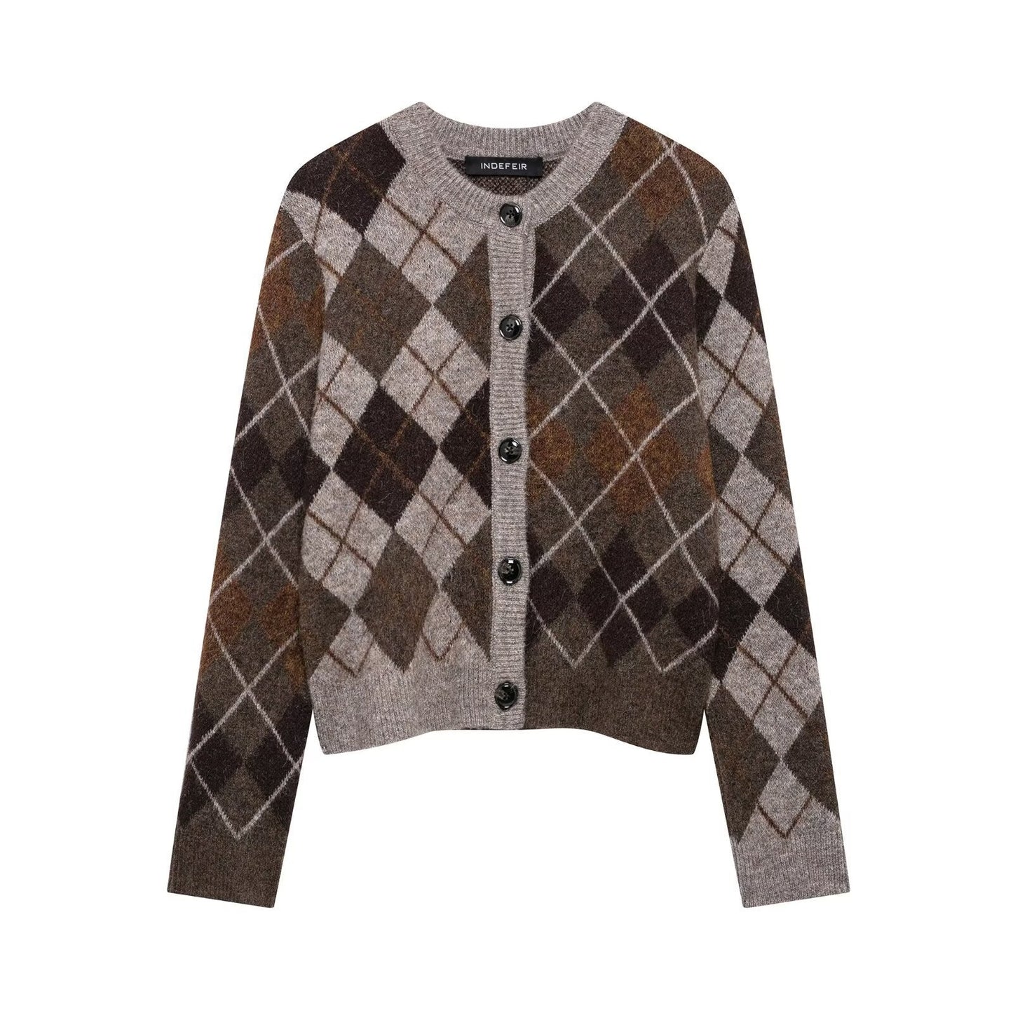 Women's Argyle Knit Cardigan berg-feldt