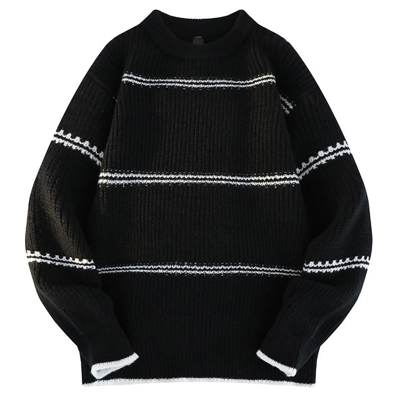 Damen-pull douillet en maille à rayures Berg-Feldt