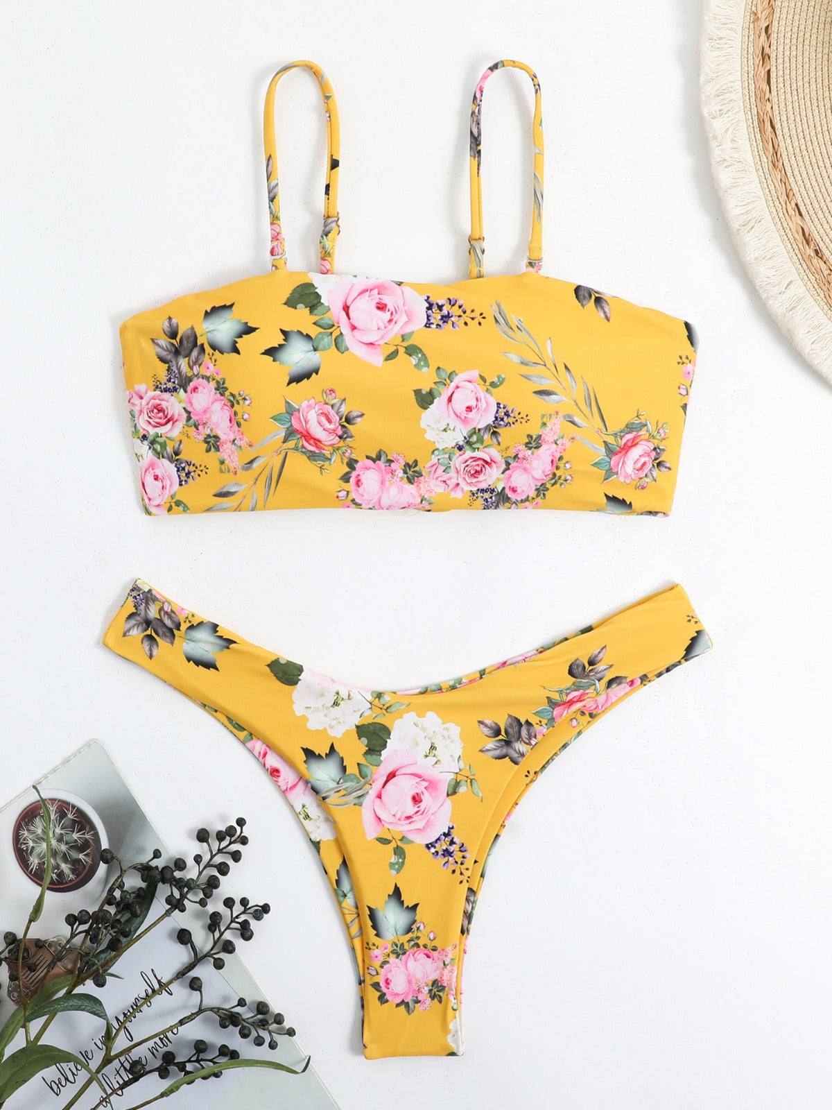Women's Floral Print Bralette Bikini Set berg-feldt