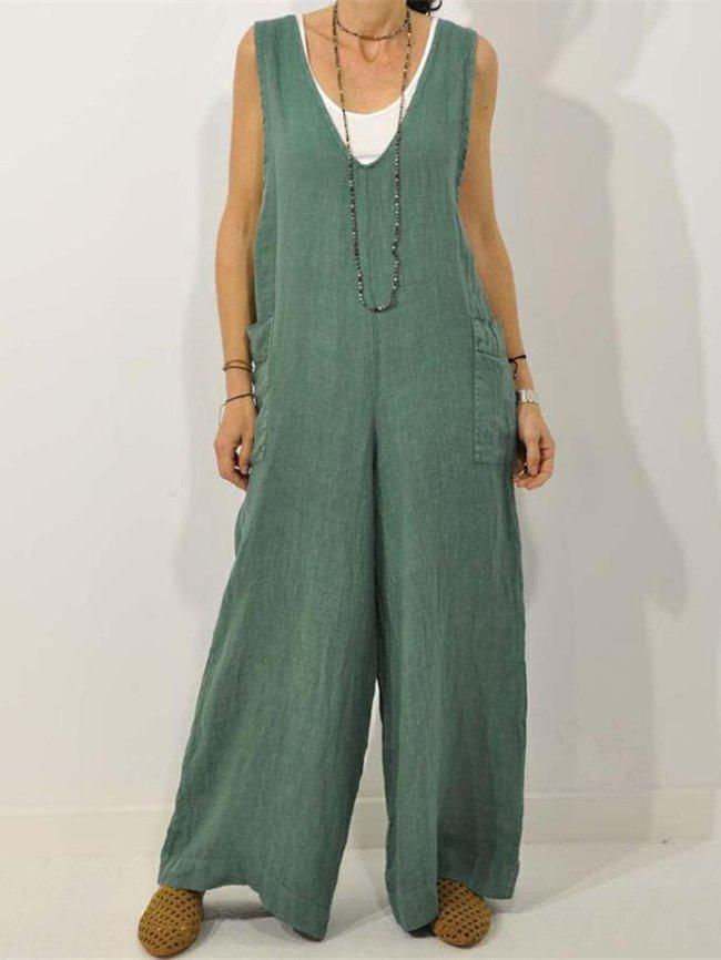 Weitbeiniger Damen Jumpsuit mit Taschen von berg-feldt