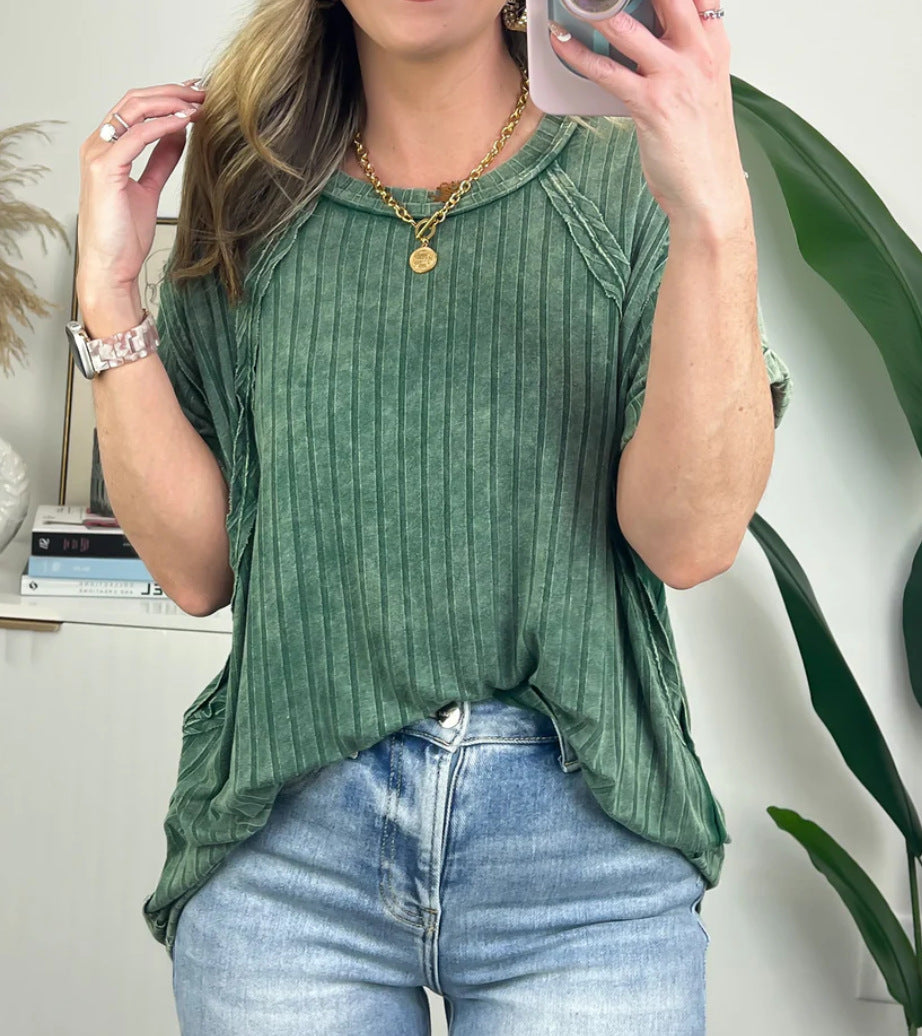 Bequemes Damen-Shirt mit vertikalen Streifen von berg-feldt