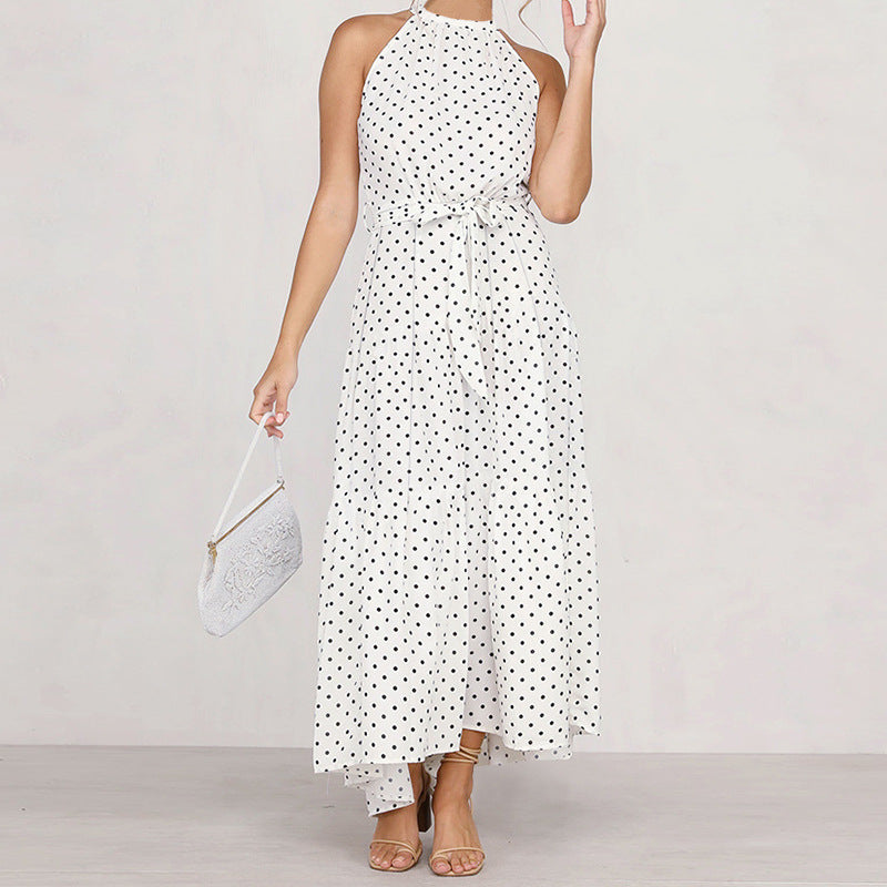 Élégante robe longue ceinturée à la silhouette fluide de berg-feldt