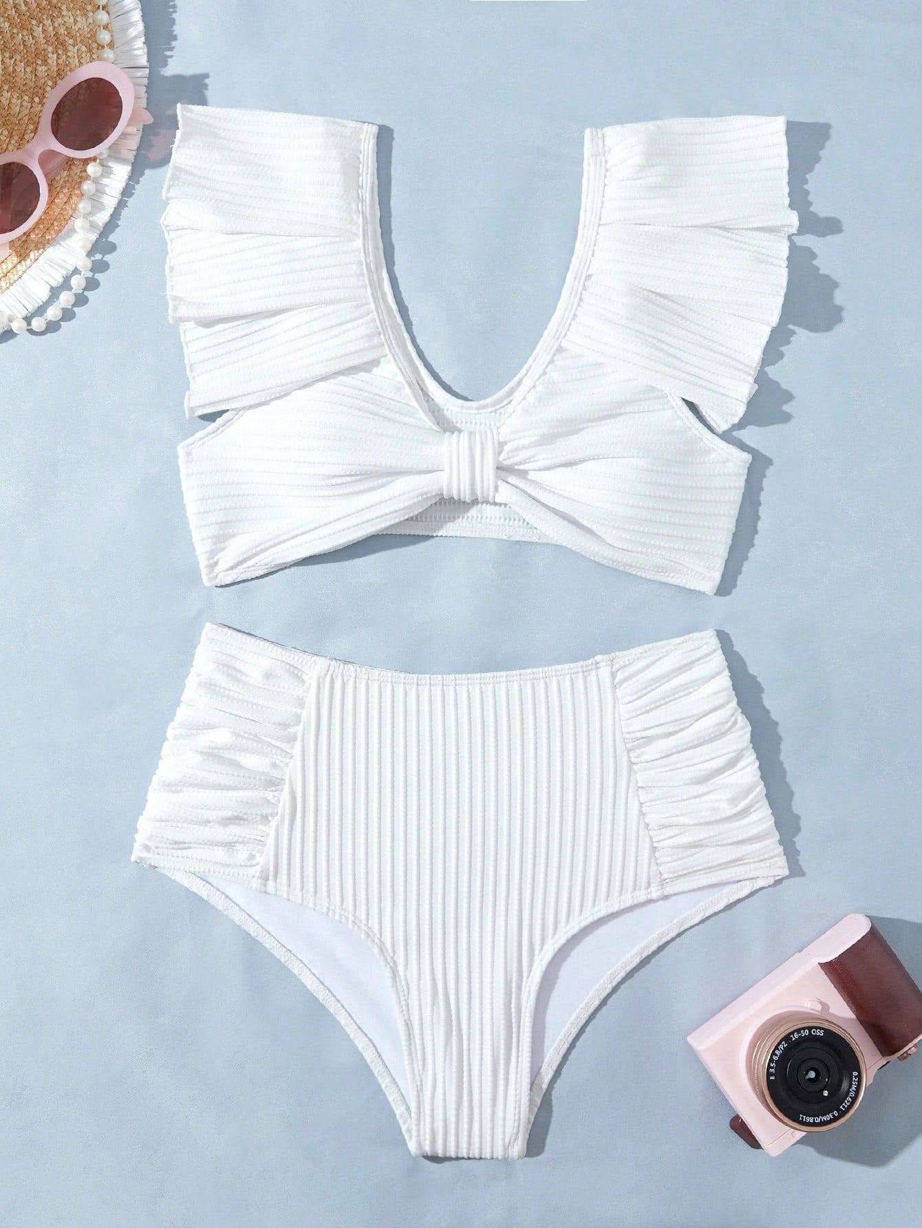 Ensemble de bikini taille haute à volants pour femme Berg-Feldt
