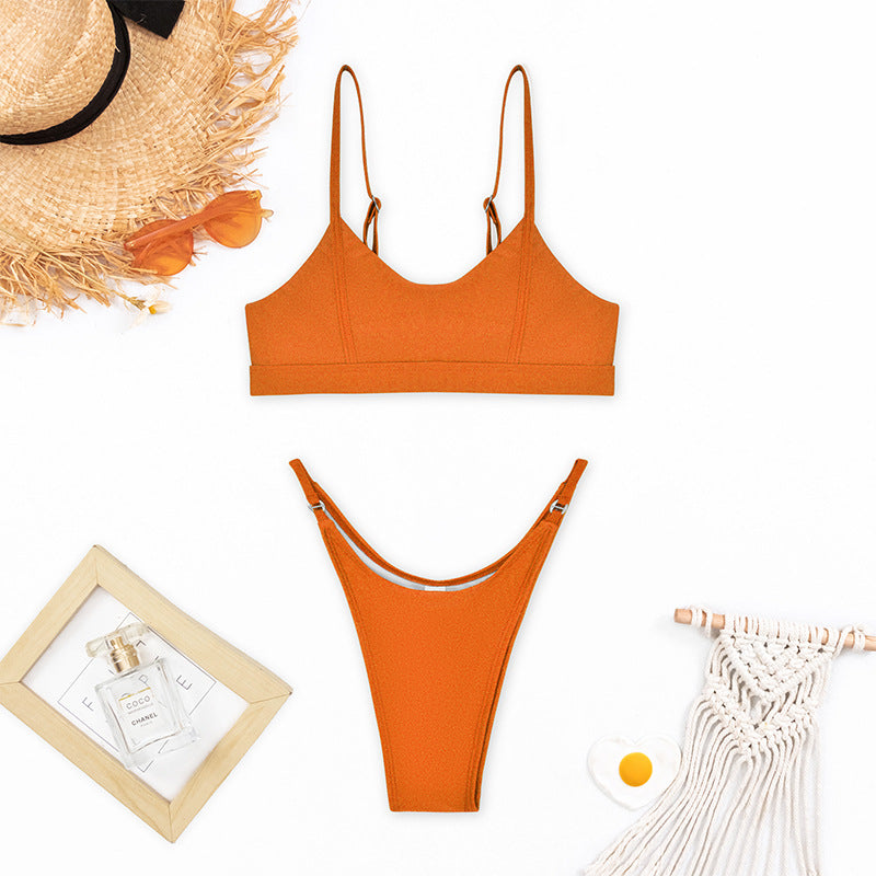 Ensemble de bikini pour femme avec découpes réglables tendance et taille élastique de berg-feldt