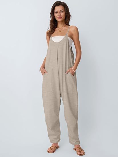 Bequemer Damen-Jumpsuit mit Taschen und verstellbaren Trägern von berg-feldt