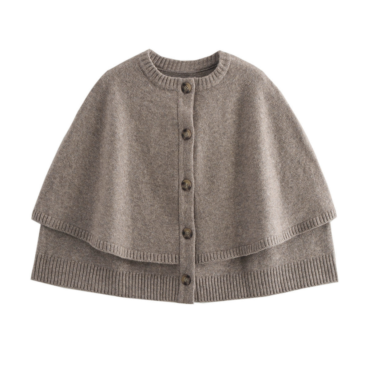 Women's Classic Button Cape Sweater by berg-feldt