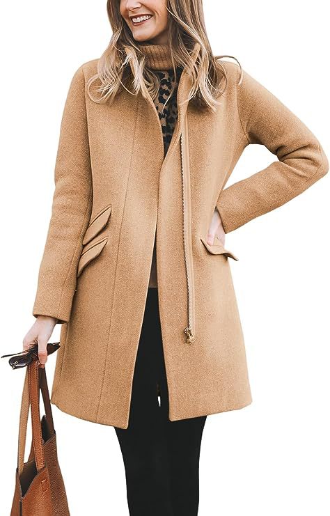 Manteau en laine asymétrique élégant pour femme Berg-Feldt
