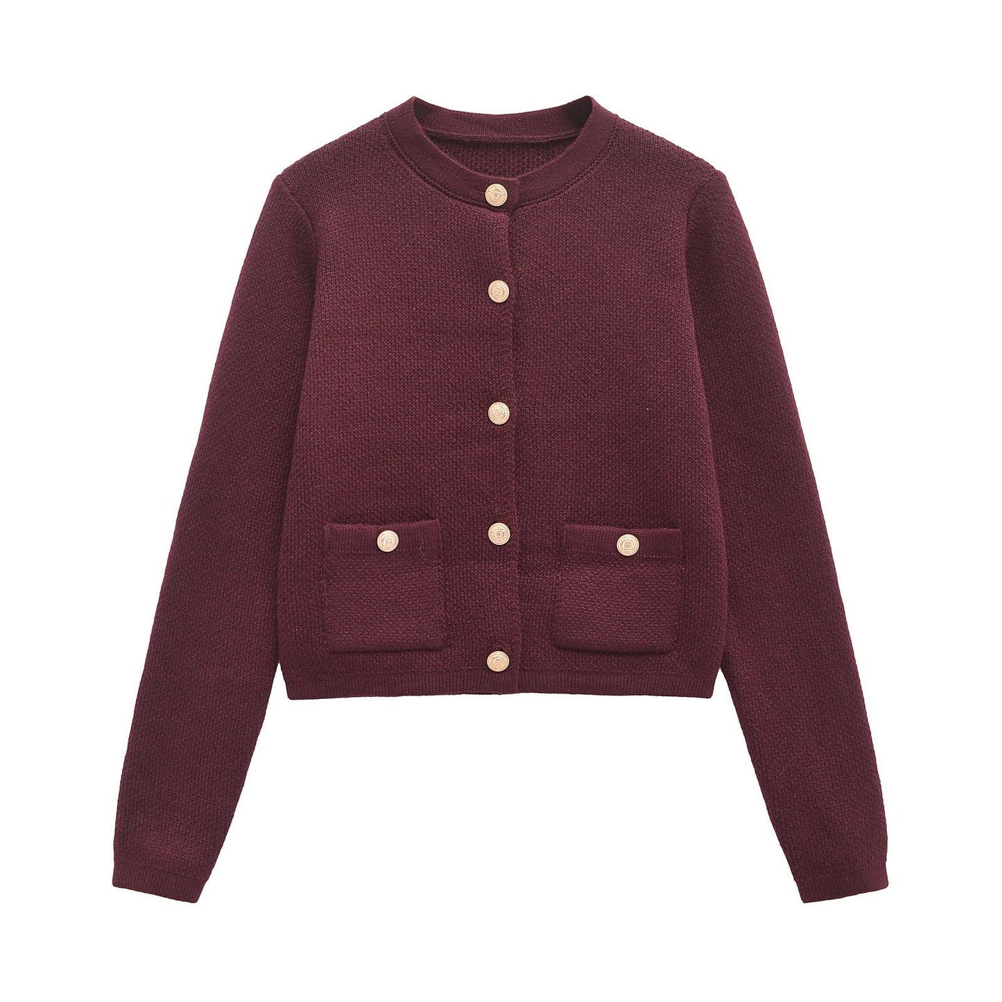 Women's Classic Button-Up Cardigan with Functional Pockets by berg-feldt