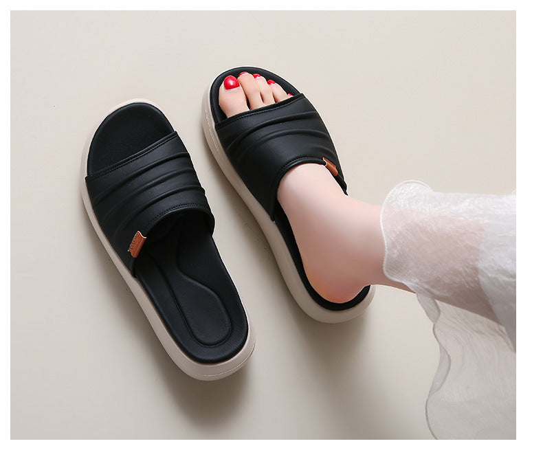 Bequeme Damen-Pantoletten mit breiten, gepolsterten Riemen von berg-feldt