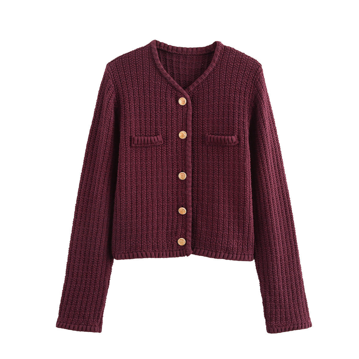 Women's Structured Knit Button Cardigan by berg-feldt
