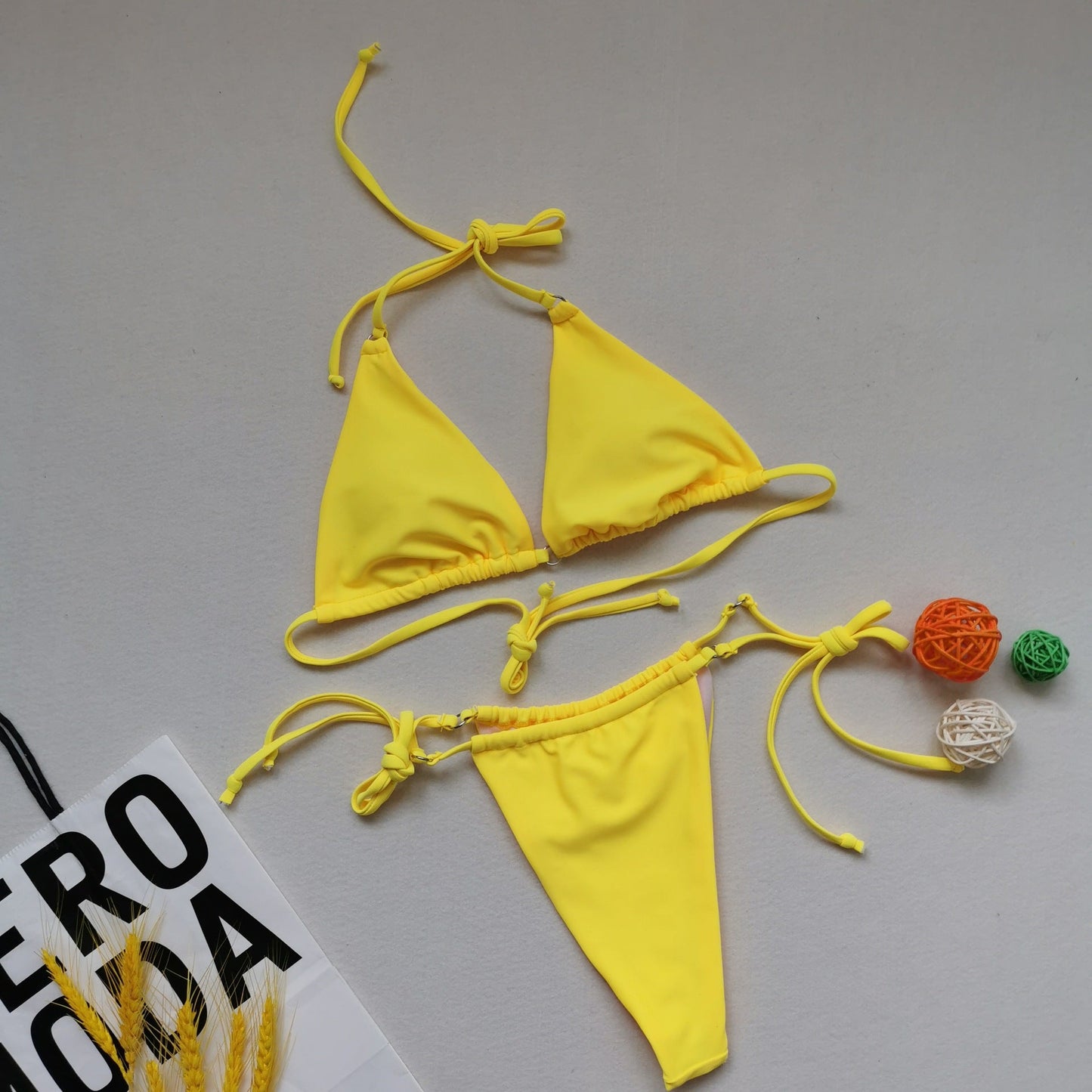 Womens Adjustable Triangle Bikini Set with Stylish Tie Band berg-feldt