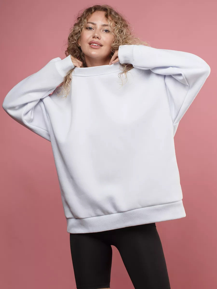 Sweat-shirt décontracté surdimensionné pour femme avec coupe surdimensionnée et matériaux en coton doux Berg-Feldt