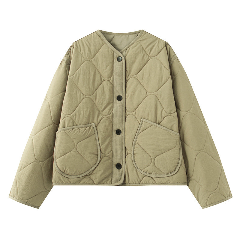 Women's Quilted Button-Up Jacket berg-feldt