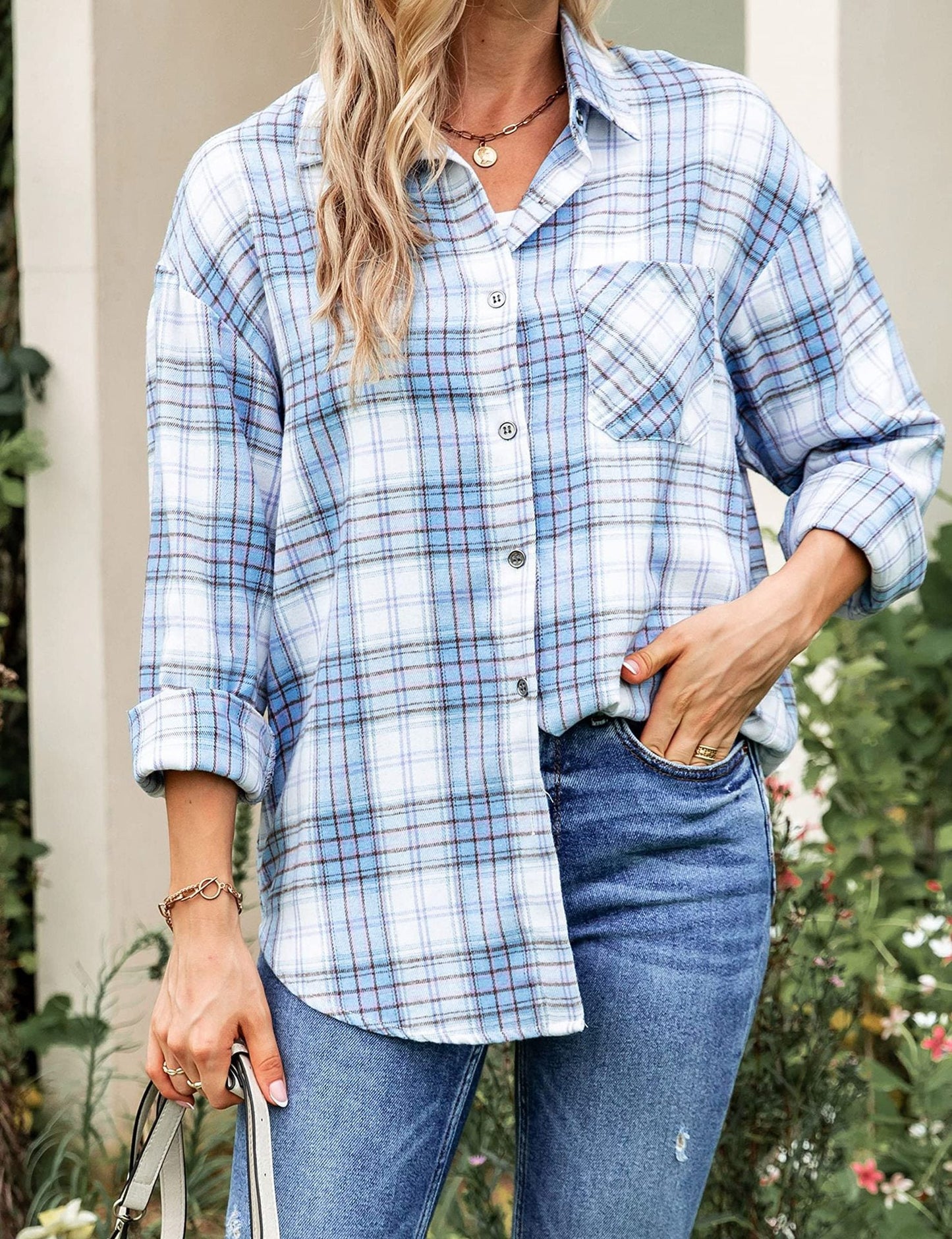 Women's Relaxed Flannel Shirt by berg-feldt