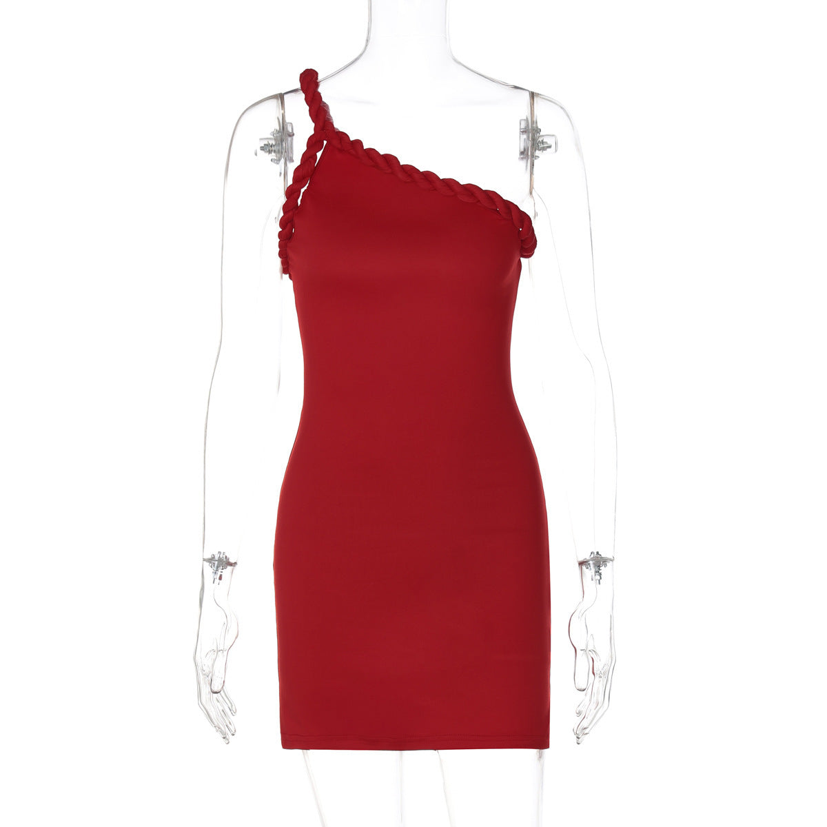 Wickelkleid für Damen mit figurbetonter, asymmetrischer Silhouette und edlen Trägern von berg-feldt