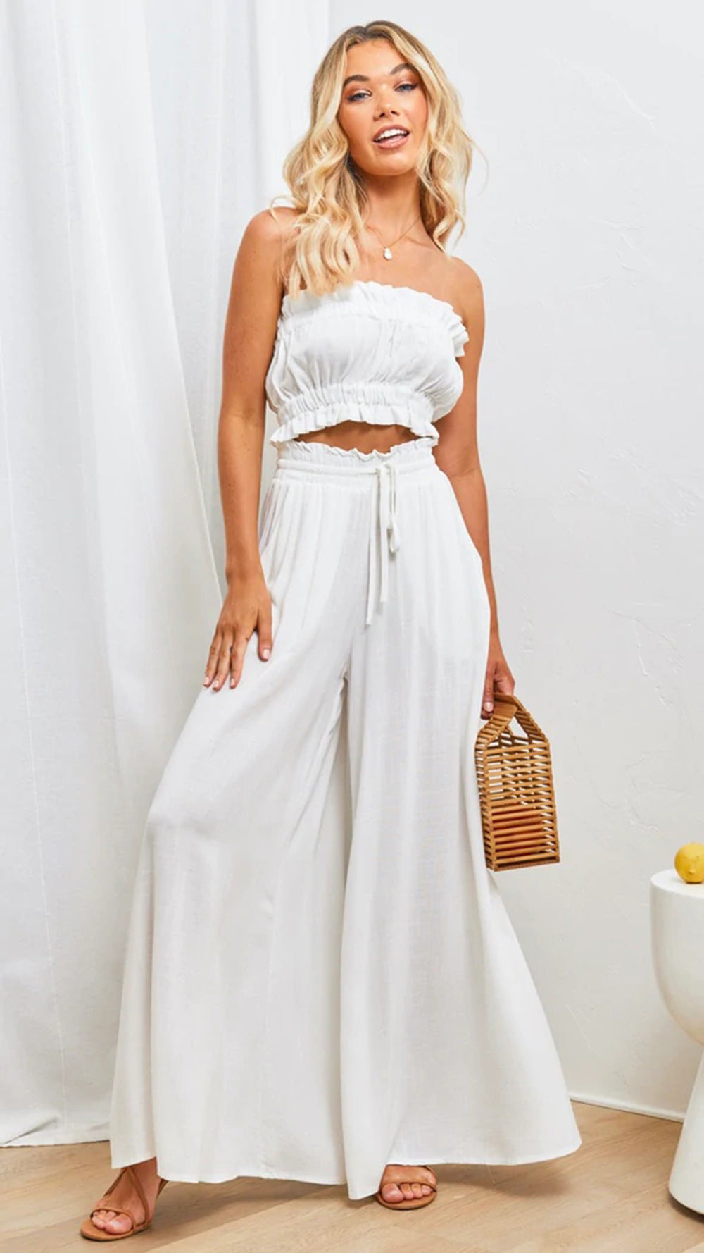 Weite Damen-Palazzohose mit Gummizug und Taschen von berg-feldt
