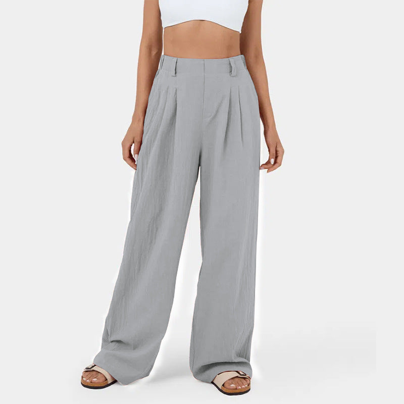 Pantalon chino ample pour femme avec élégants plis et poches latérales Berg-Feldt