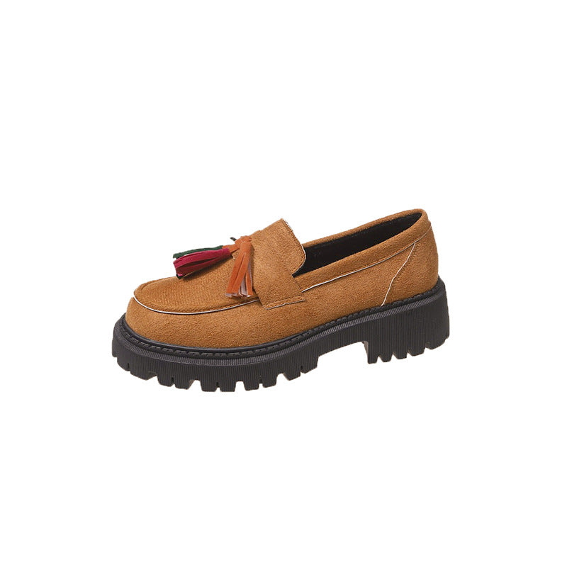 Mocassins à franges pour femme avec semelle en caoutchouc robuste par berg-feldt