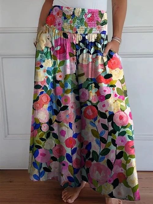 Bequeme, weite Damenhose mit Gummizug und Taschen von berg-feldt