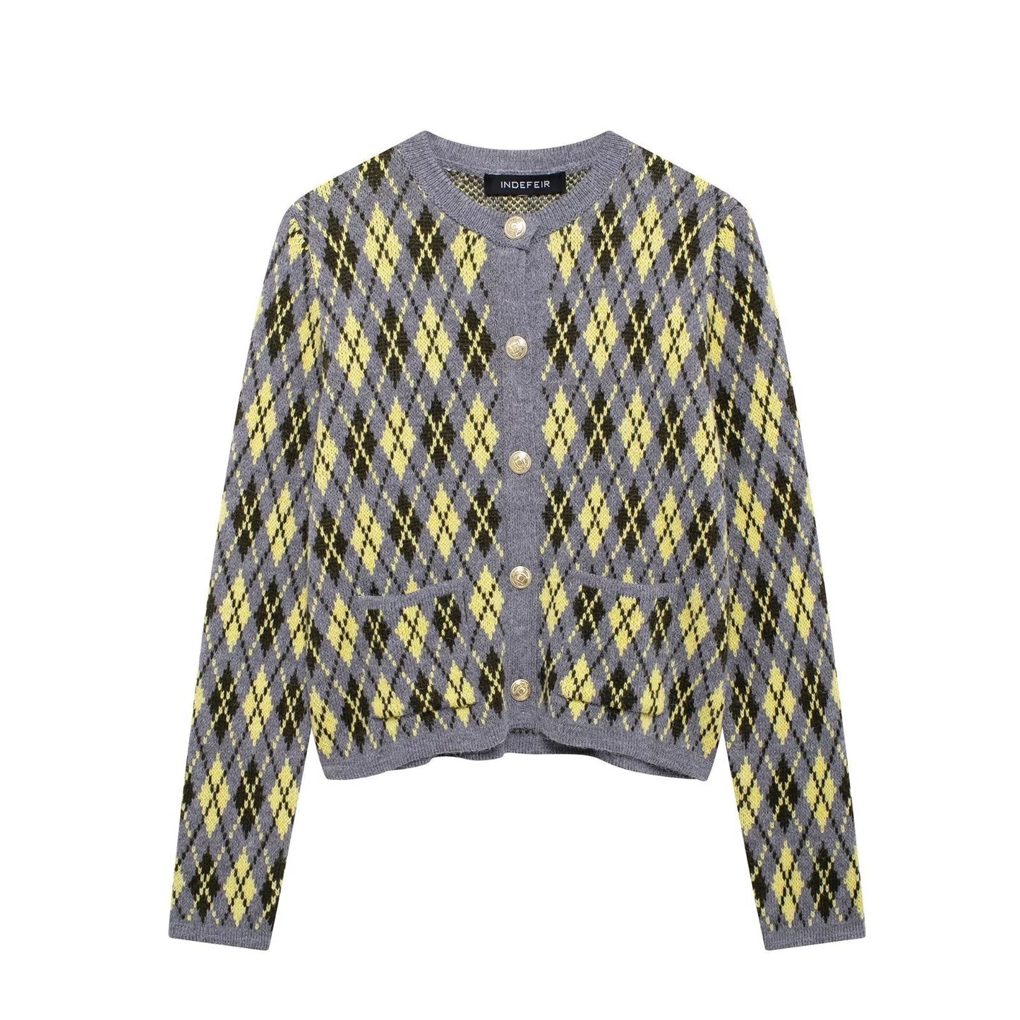 Women's Argyle Knit Cardigan berg-feldt