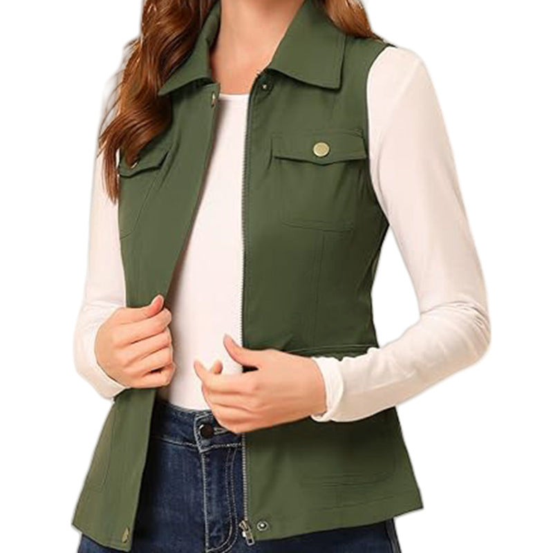 Gilet de camping fonctionnel pour femme avec poches et fermeture éclair Berg-Feldt