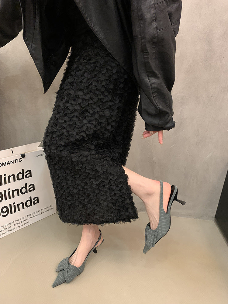 Escarpins à talons hauts avec nœud, à bride arrière, par berg-feldt