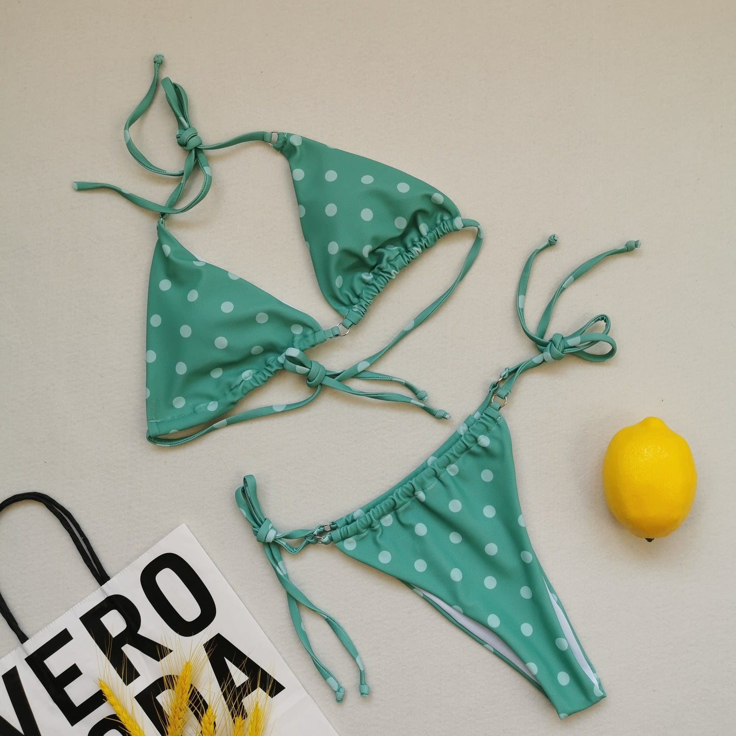 Womens Adjustable Triangle Bikini Set with Stylish Tie Band berg-feldt
