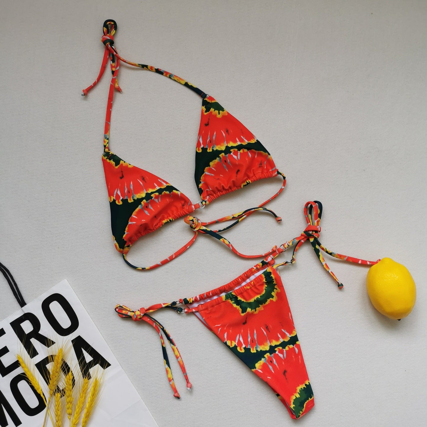 Womens Adjustable Triangle Bikini Set with Stylish Tie Band berg-feldt