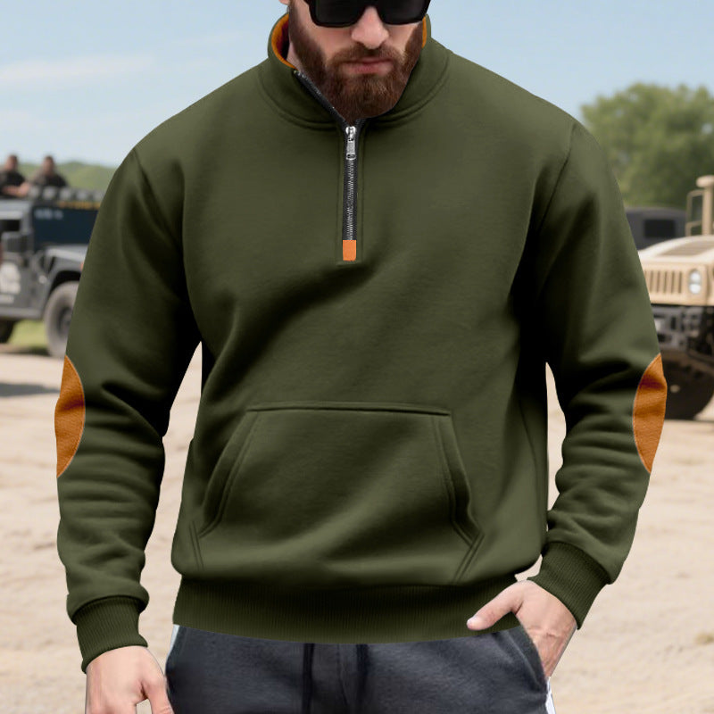 Hoodie homme avec col montant tendance et détails contrastants Berg-Feldt