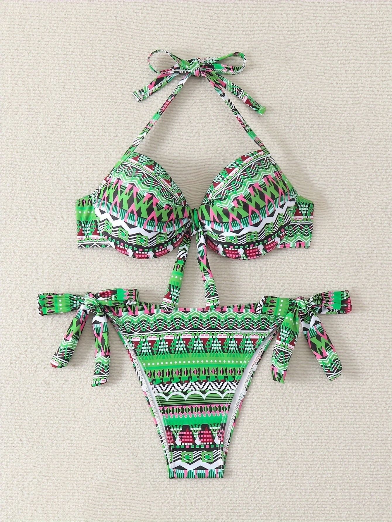 Wendebarer Damen-Bikini mit Bindebändern von berg-feldt