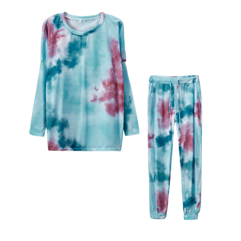Women's Long-Sleeve Tie-Dye Loungewear Set berg-feldt