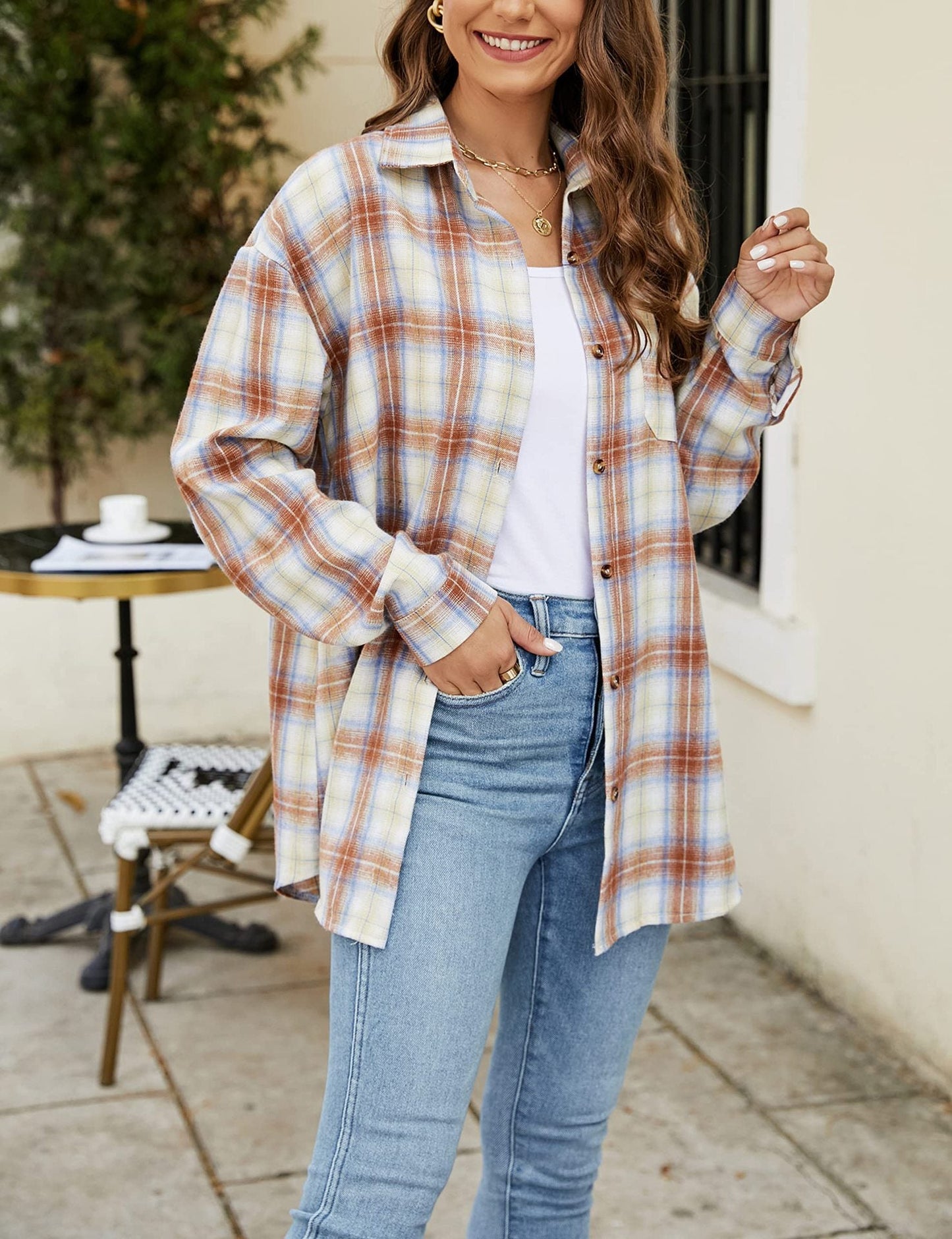 Women's Relaxed Flannel Shirt by berg-feldt