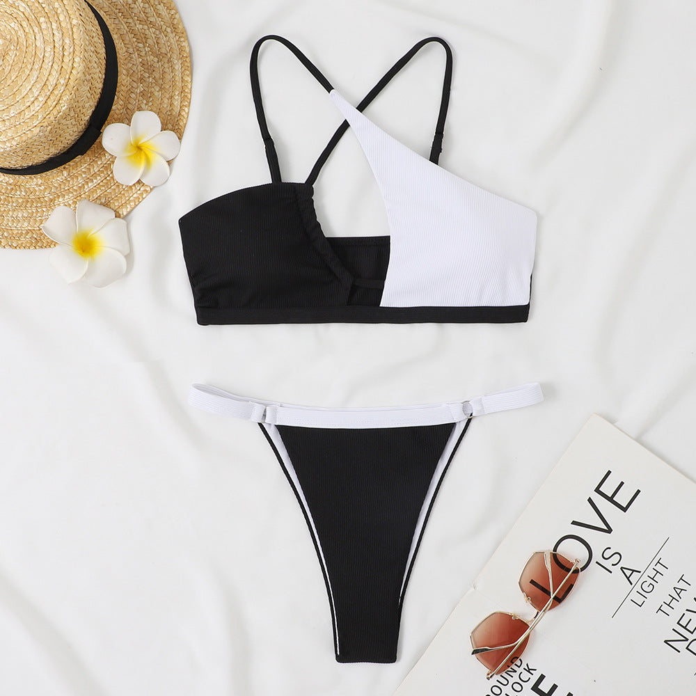 Ensemble de bikini bralette pour femme Berg-feldt à texture multicolore