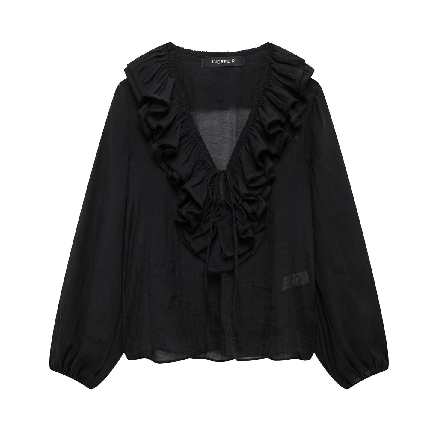 Women's Off-the-Shoulder Blouse with Drawstring Detail by berg-feldt