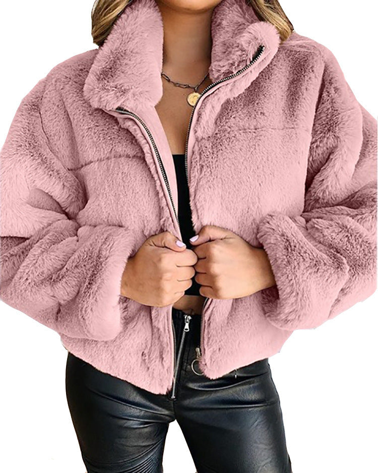 Veste tendance douillette à col montant pour femme Berg-Feldt