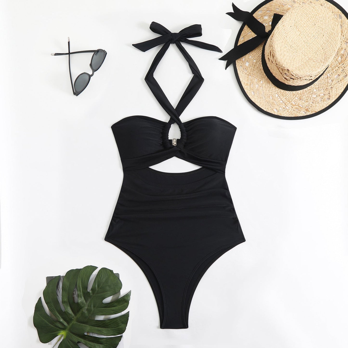 Maillot de bain femme taille haute avec découpes Berg-Feldt