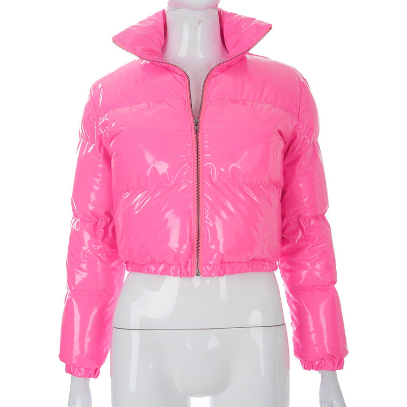 Women's Shiny Cropped Puffer Jacket berg-feldt