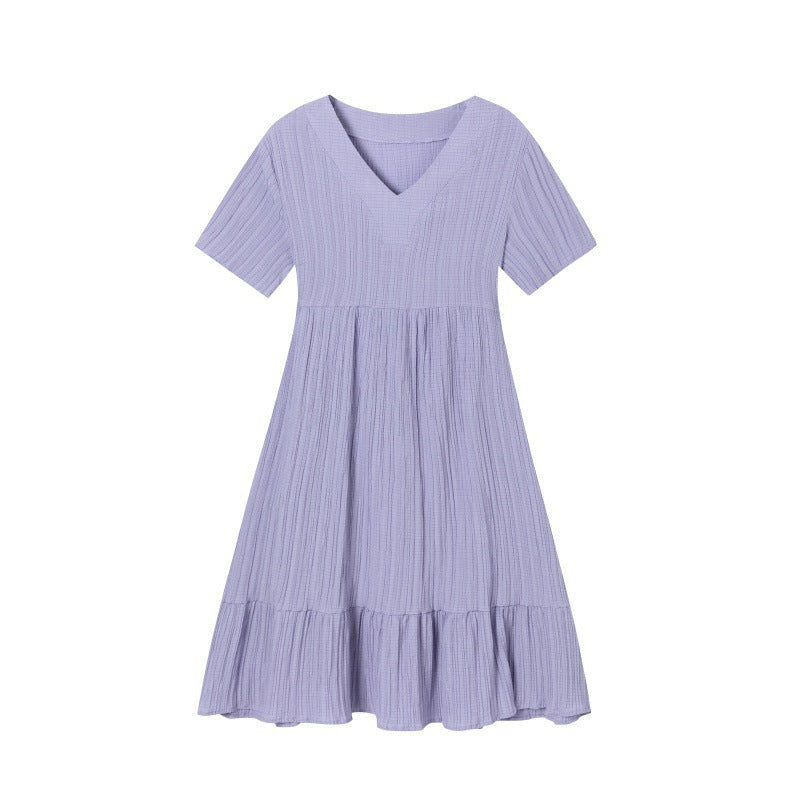 A-Linie Damen Midi Kleid mit V-Ausschnitt von berg-feldt