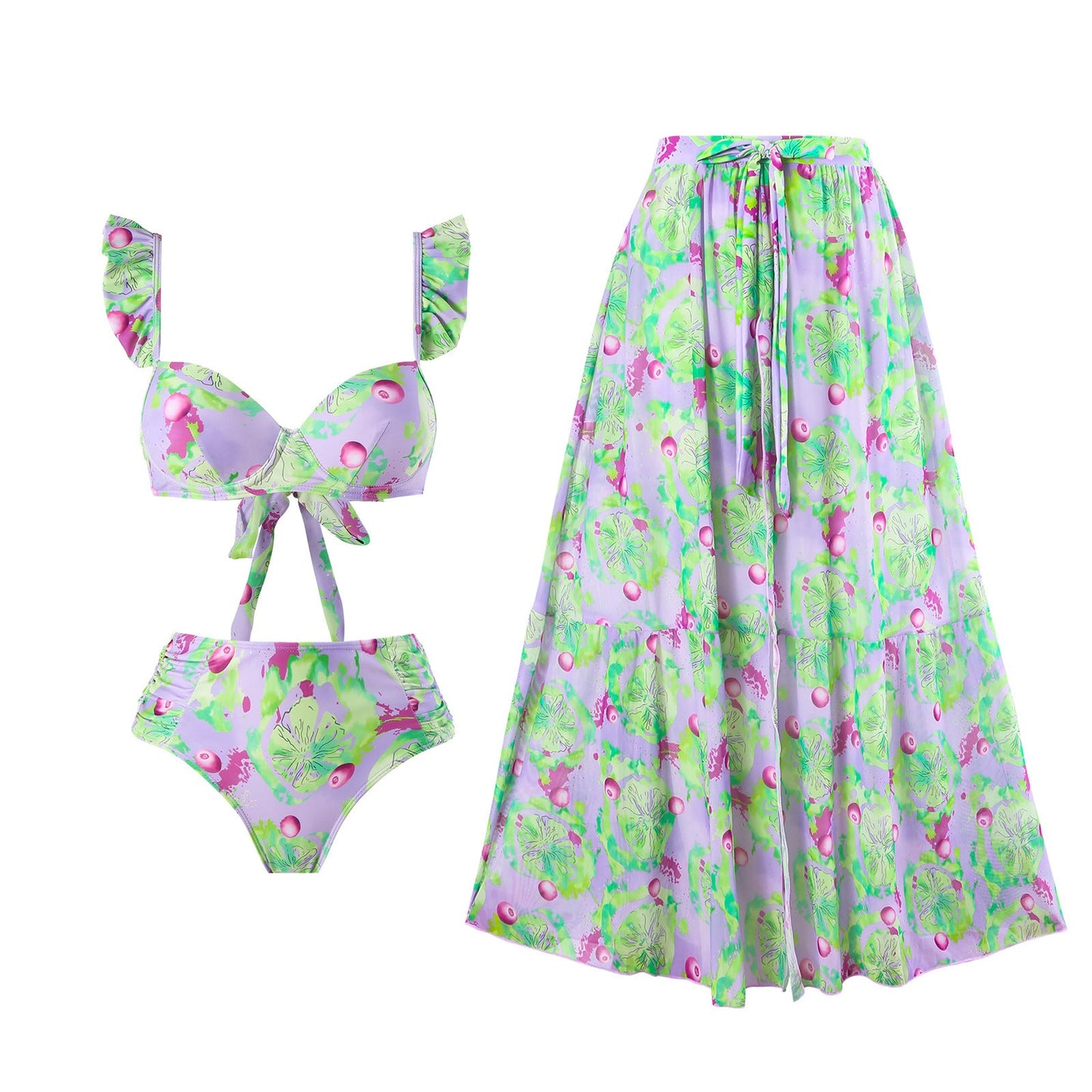 Asymmetrischer Bikini mit Rock von berg-feldt
