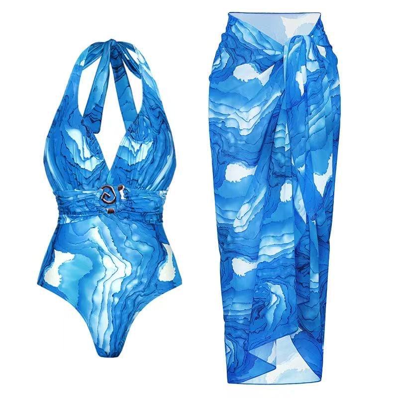 Wickel-Sarong Monokini für Damen mit Halterneck von berg-feldt