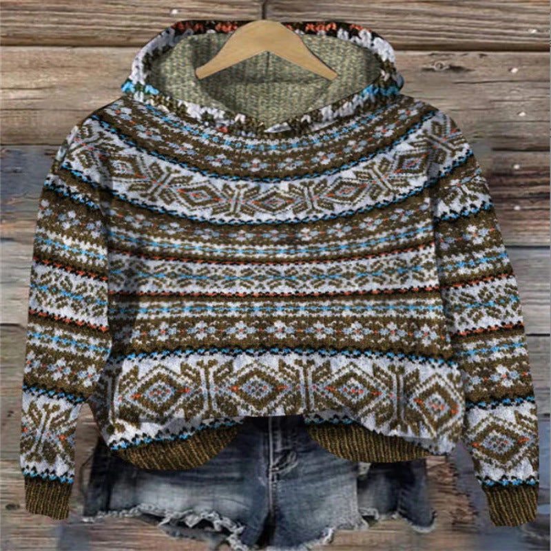 Berg-Feldt | Gestrickte Weste Mit Print Für Damen