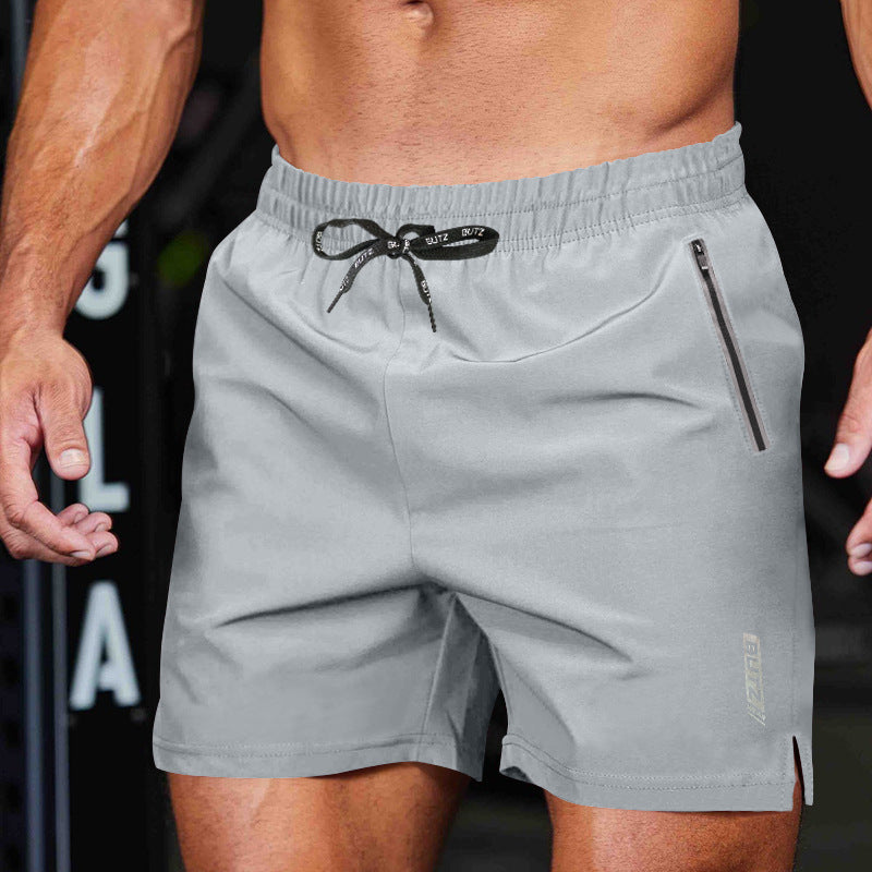 Sportliche Herren-Multifunktionshorts mit schnell trocknendem Material und Reißverschlusstaschen von berg-feldt