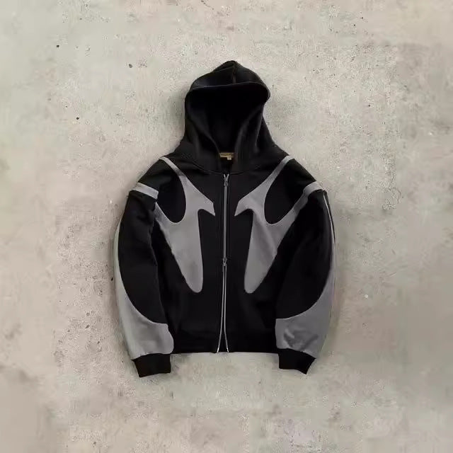Women's Graphic Zip Hoodie by berg-feldt