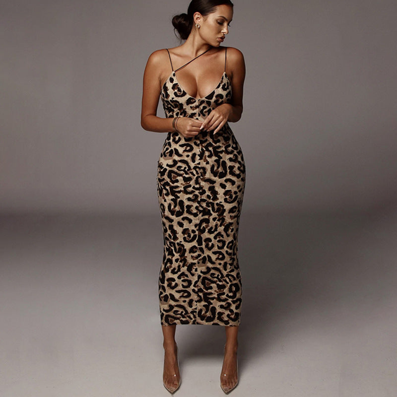 Wickelkleid für Damen, tailliert, mit Animalprint von berg-feldt