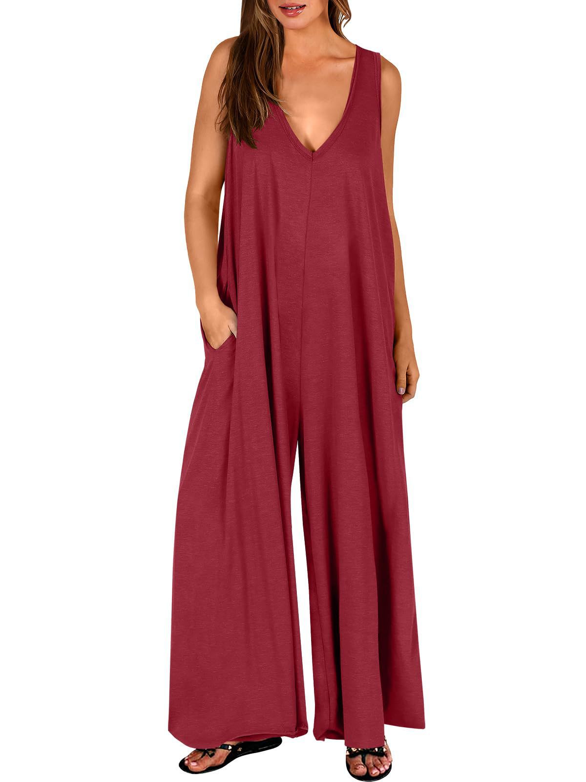 Weite Damenhose mit V-Ausschnitt von berg-feldt